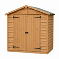 Wooden Outdoor Storage Shed with Double Doors Natural Brown 240x130x200 cm
