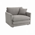 Gray Polyester Armchair with Cushion