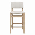 Wood Bar Stool with Polyester Cushion and Oak Frame 100cm