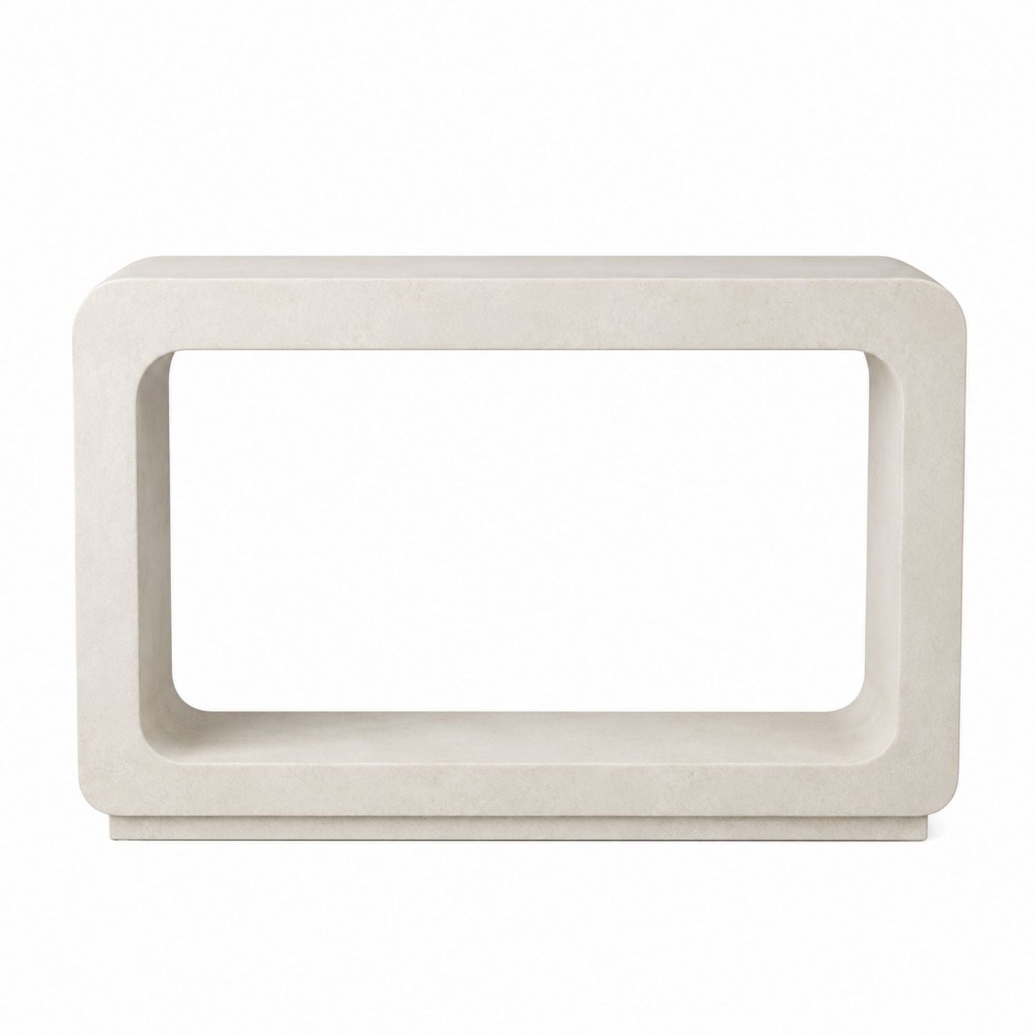 Concrete Console Table Rectangular Light Beige 120cm