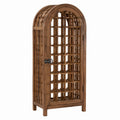 Wooden Arched Wine Rack Cabinet Brown