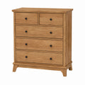 Wooden 5-Drawer Dresser Oak